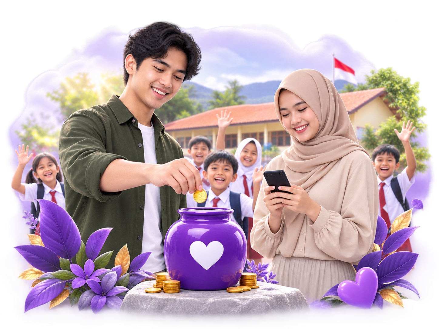 Ilustrasi keamanan dan kebaikan bersama Kencleng