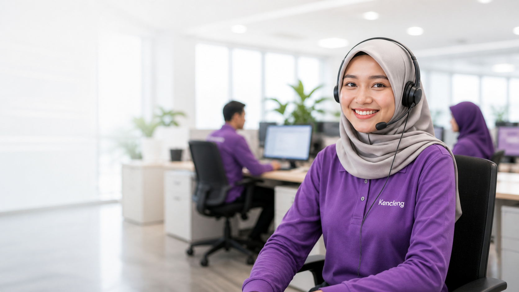 Petugas layanan Kencleng siap membantu